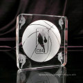 Crystal Glass Cube Trophy for Basketball